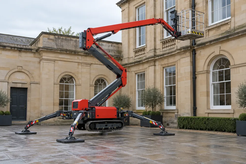 Spider Lift Hire at a commercial site