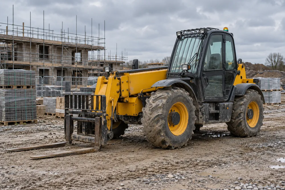 Telehandler Hire at a commercial site